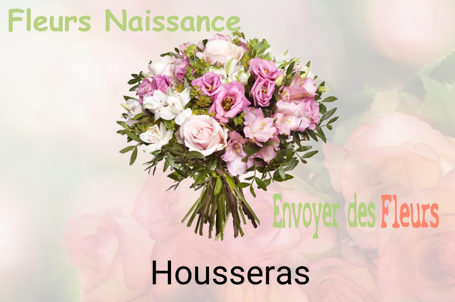Bouquet de fleurs de naissance livré à Housseras